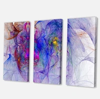 Designart Texture psychédélique mystique bleue Art mural sur toile