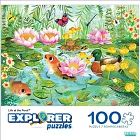 Buffalo Games - Le puzzle Explorer Puzzles - Life at the Pond - en 100 pièces