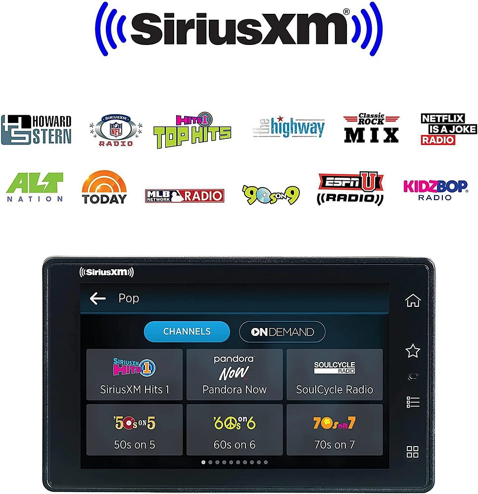 SiriusXM Tour Satellite Radio with Vehicle Kit + FM Direct Adapter