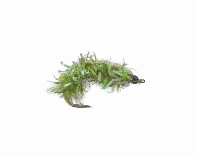 Superfly FLY1368-10P Nymph Crystal Shrimp Olive #10, Nymph Crystal Shrimp Olive #10