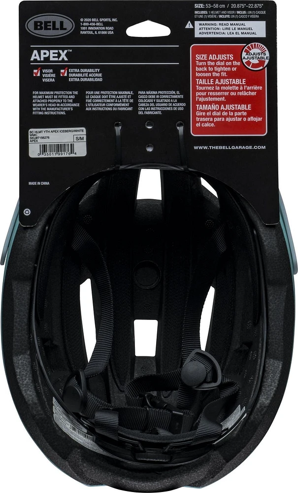 Casque de vélo Bell Sports Apex™ pour jeunes Tailles 53-58 cm