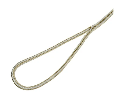Ligne de quai en nylon double tresse de qualité supérieure avec épissure des yeux, ligne d'amarrage de corde de bateau de 1/2" x 25', ligne d'amarrage de corde d'amarrage dorée pour bateau kayak