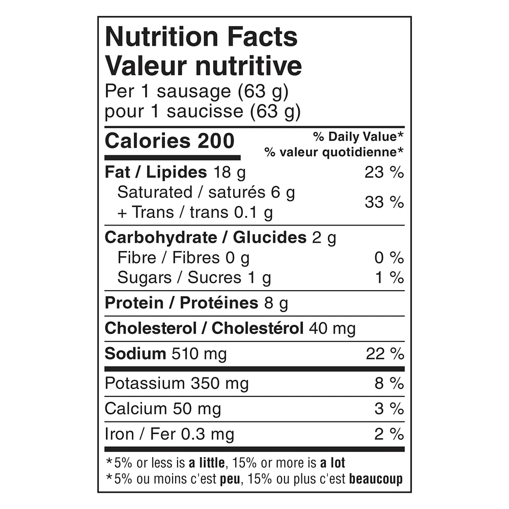 Johnsonville Gluten Free Cheddar Smoked Sausage, JVL Cheddar Smoked SSG 375 g