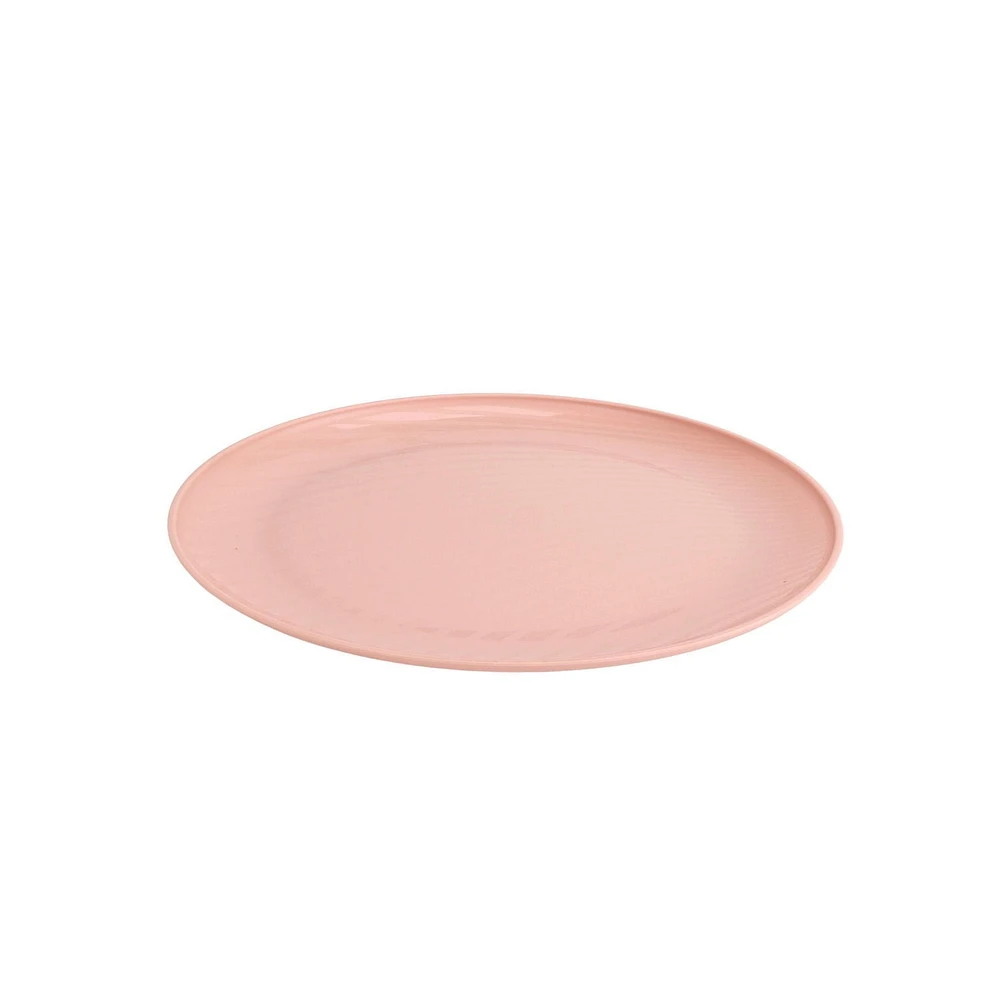Assiette ronde en polypropylène rose blush Mainstays 1 pièce 10,5 pouces 1 pièce