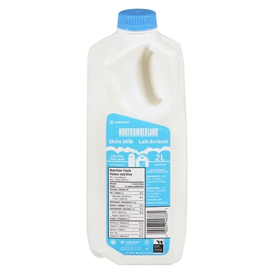 Lait écrémé 0 % Northumberland 2 L plastique