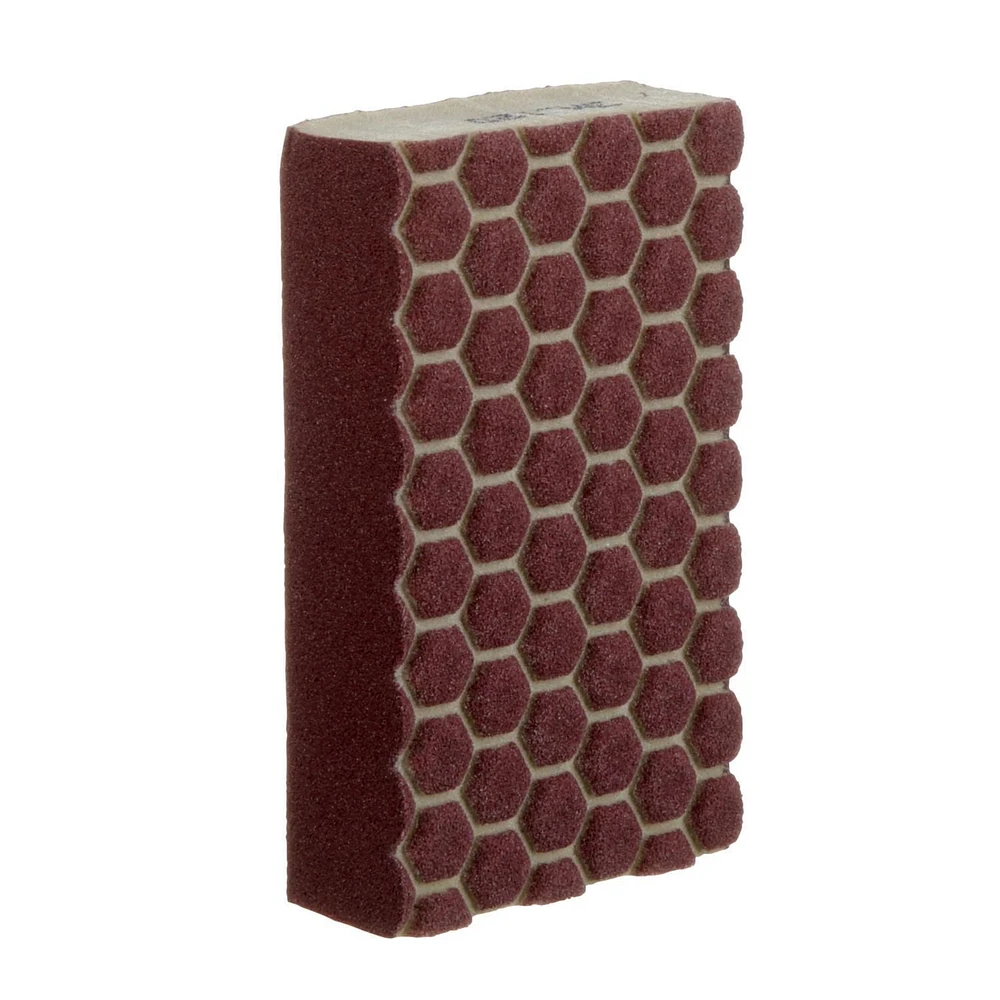3M™ SandBlaster™ Ultra Flexible Sanding Sponge 20908-120-UFS, Dust Channelling, 120 Grit, 4 1/2 x 2 1/2 x 1 in, 1/Pk