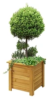 Jardinière carrée en bois de 15 po VegTrug - Naturel
