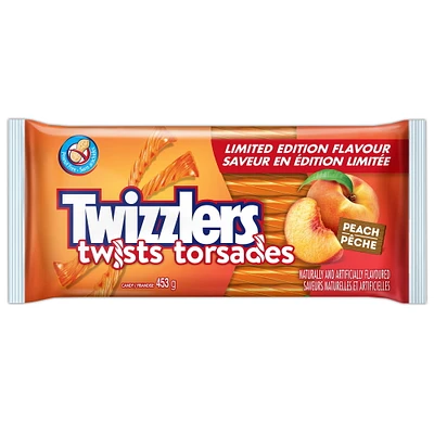 TWIZZLERS Peach  Twists, Candy, 453g