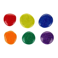 6 pots de peinture lavable, couleurs pailletées Crayola 6 pots de 59 mL dans une palette de couleurs