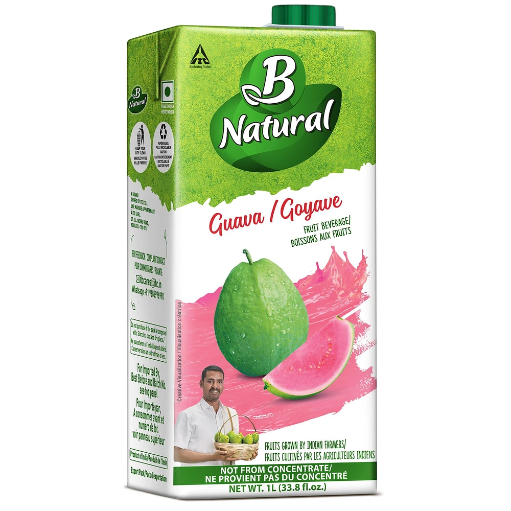 B NATURAL BOISSON AUX FRUITS - GOYAVE