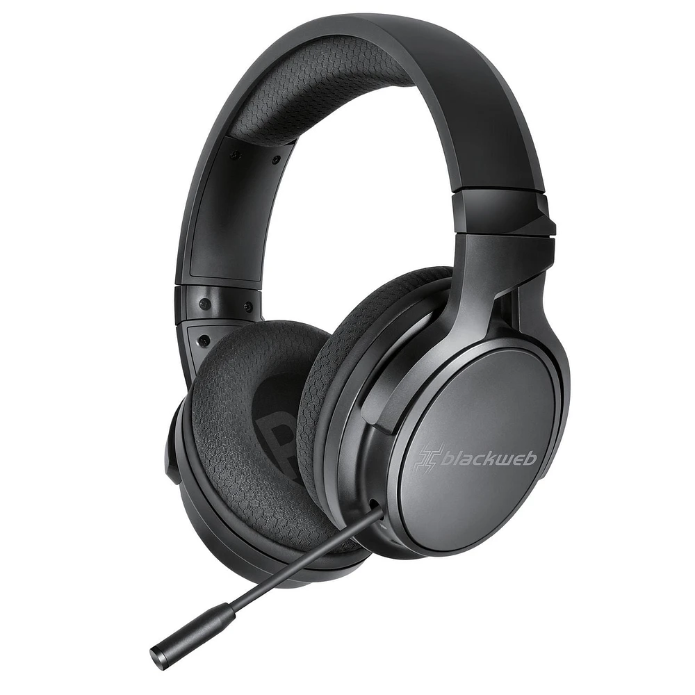 Blackweb Rechargeable Wireless Gaming Headset (BWA22HO002C-Black), 50 mm Drivers