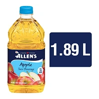 Allen's 35% Less Sugar Apple Juice Beverage, 1.89 L