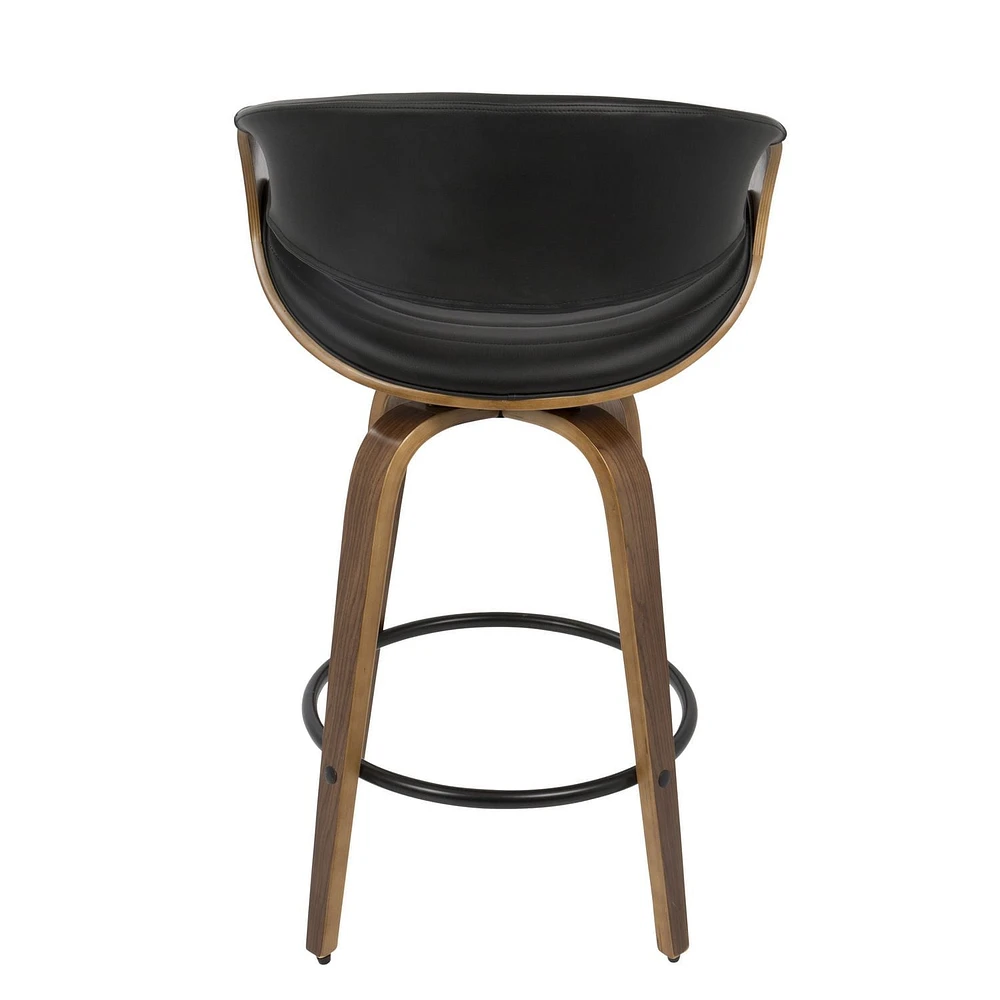 Tabouret de comptoir moderne milieu-du-siècle Symphony, de LumiSource