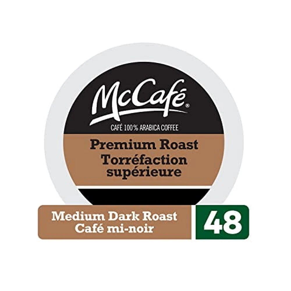 McCafé Premium Medium Dark Roast, K-Cup Coffee Pods, 48 count
