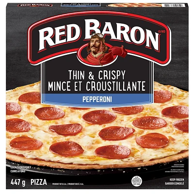 Pizza multiservices au pepperoni à croûte mince Red Baron RED BARON Pizza multiservices au pepperoni à croûte mince surgelée