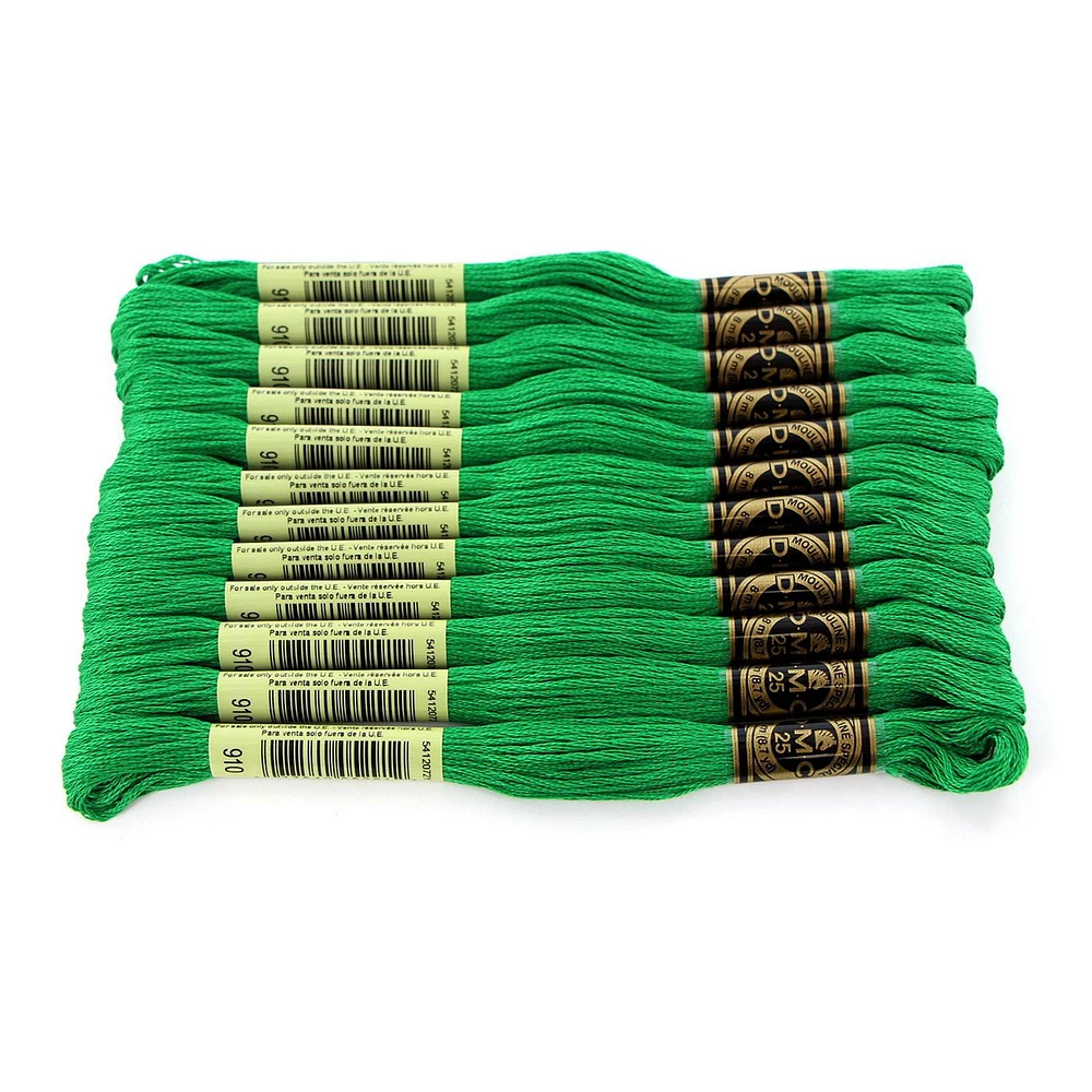 DMC Cotton 6 Strand Floss 8m - Green, 6 Strand