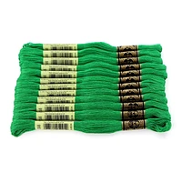 DMC Cotton 6 Strand Floss 8m - Green, 6 Strand
