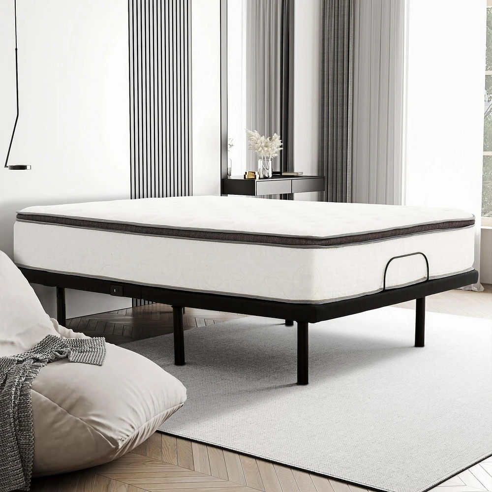 Sora Adjustable Bed Base with USB and Wireless Remote, Full