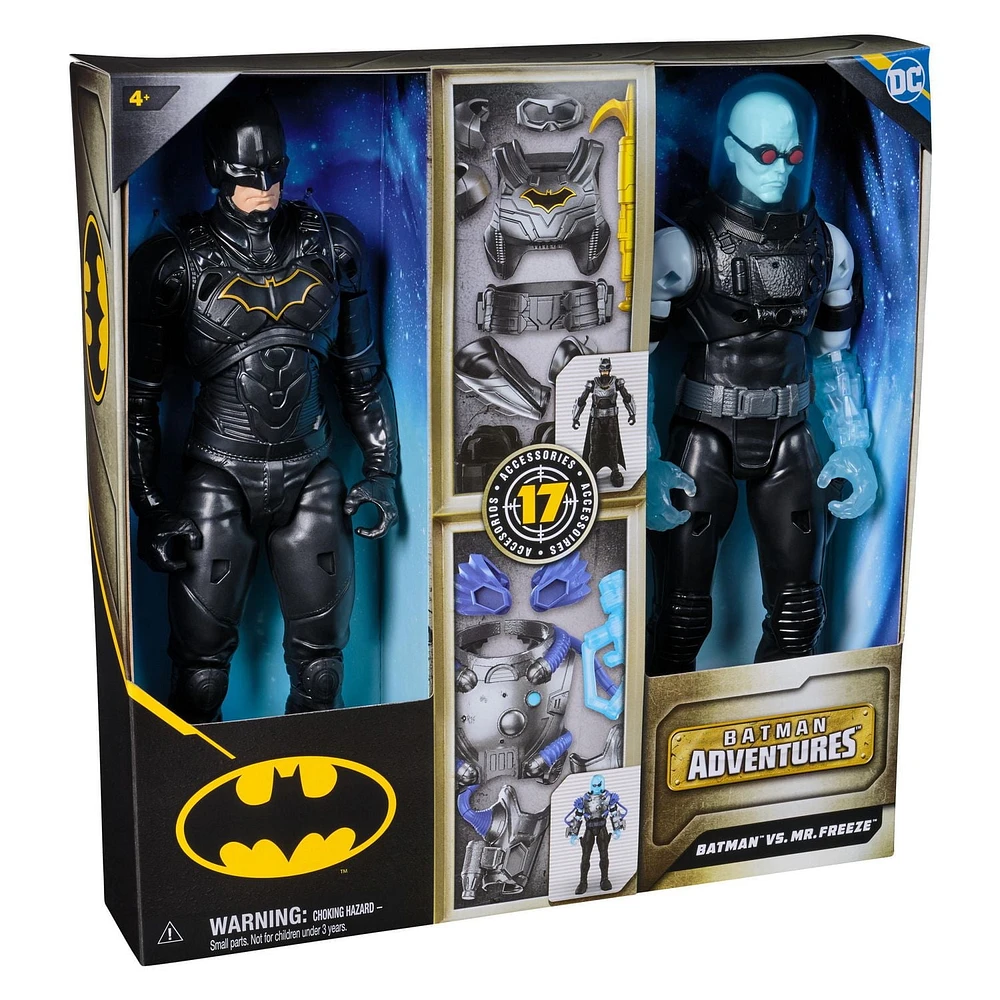 Batman Adventures,Coffret Combat Batman Vs. Mr. Freeze avec figurines articulées, jouets pour garçons à partir de 3 ans DC Comics Figurines