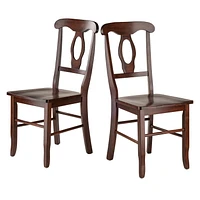 Clayton 3-PC Set Drop Leaf Table with 2 Keyhole Back Chairs