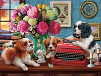 Buffalo Games - Le puzzle Dog Days - The Writer's Dogs - en 750 pièces