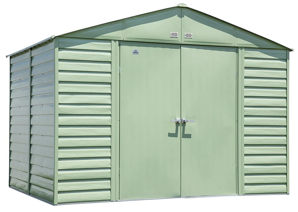 Arrow Select Steel Storage Shed, 10x8, Vert sauge