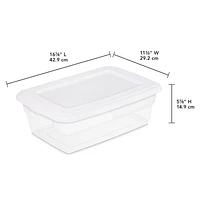 Sterilite  Ensemble de (4) 11L Boîtes de Rangement - Bleu Marine