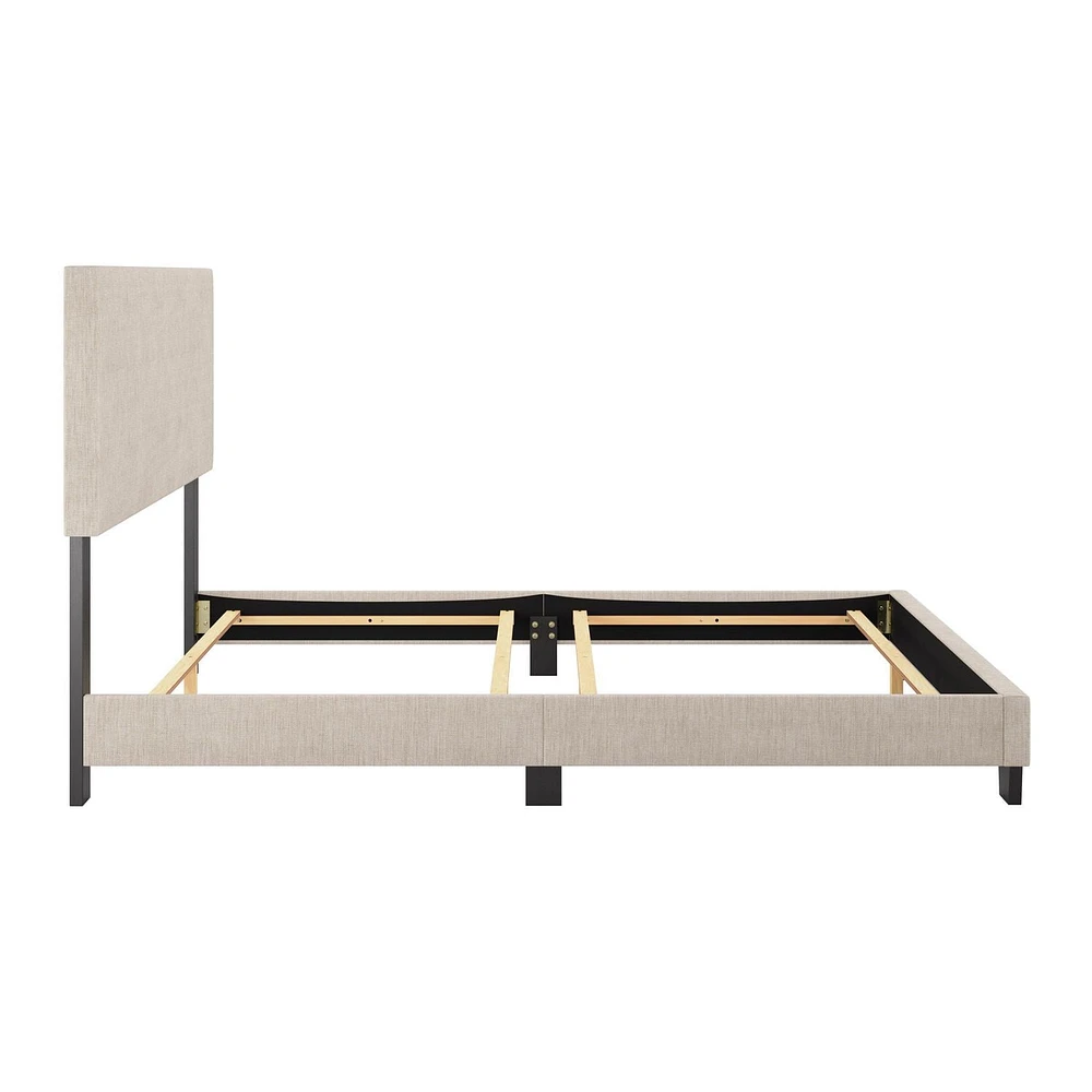 Celeste Modern Upholstered Queen Bed Frame with Headboard