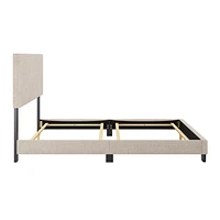 Celeste Modern Upholstered Queen Bed Frame with Headboard
