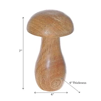Champignon Décoratif En Bois De Mangue Petit