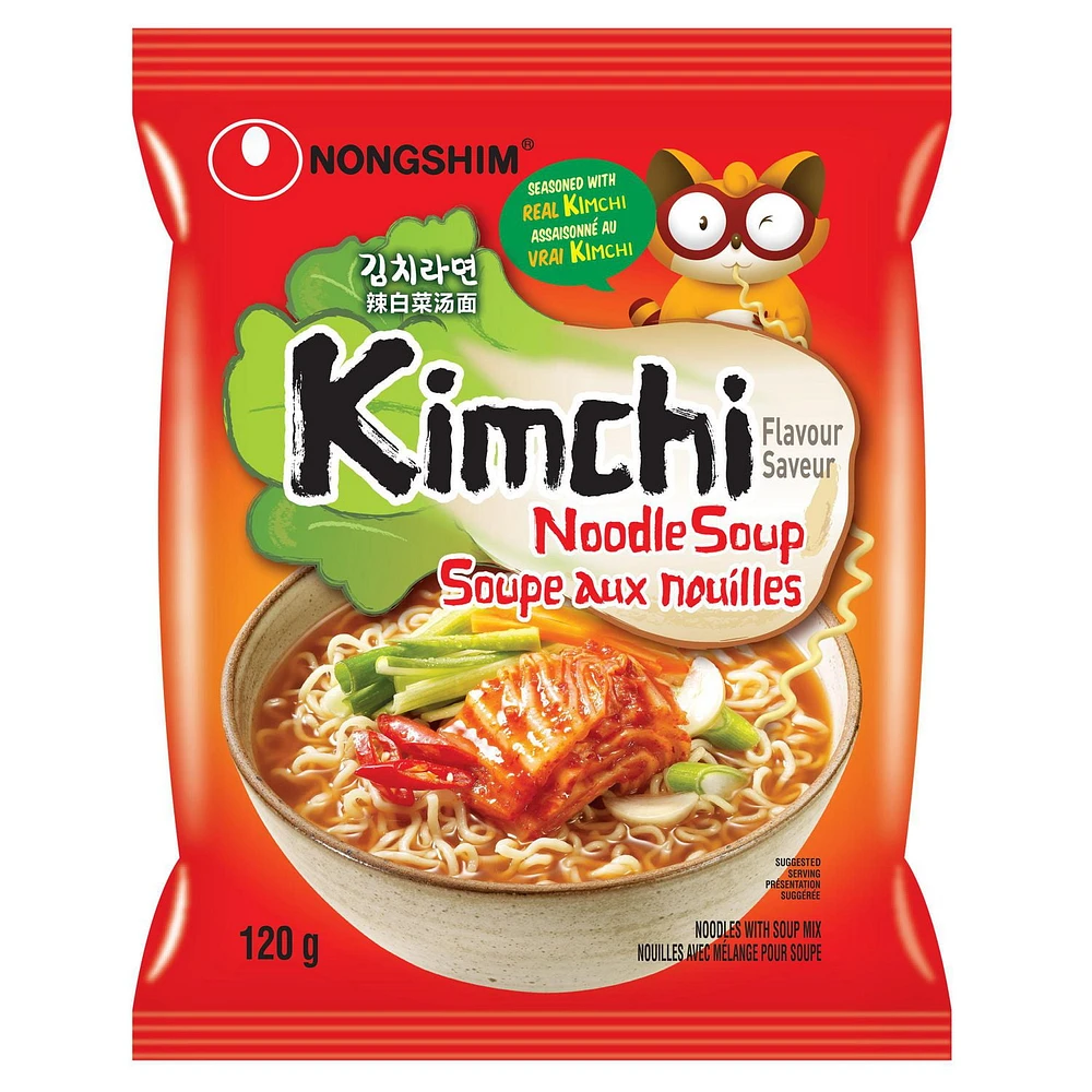 Nongshim Kimchi Ramyun, 120g x 4, Family Pack