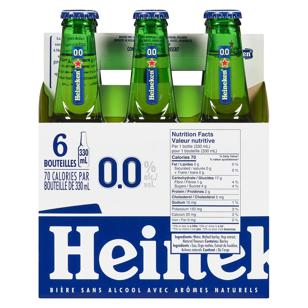 Heineken 0.0 Bottles, Heineken 0.0 Btl 330ml NonAlc