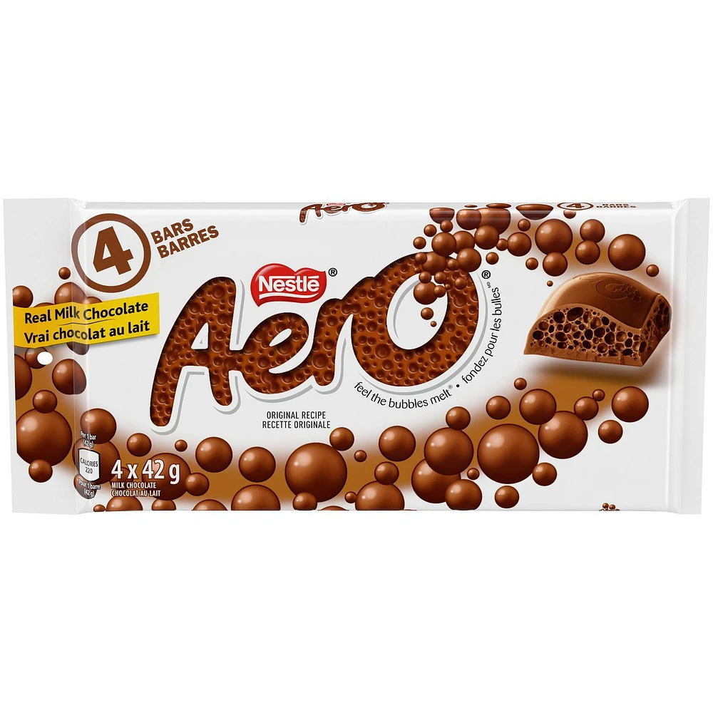 AERO® Milk Chocolate bar, 4 x 42 g