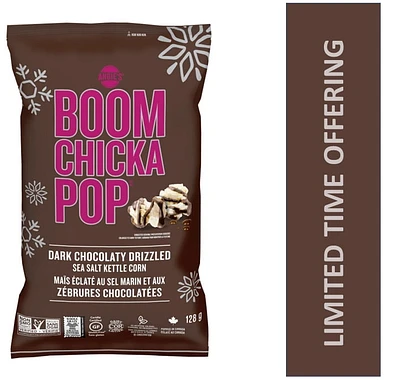 Angie’s BOOMCHICKAPOP® Ready-To-Eat Gluten-Free Popcorn, Non-GMO, Dark Chocolaty Drizzled Sea Salt Popcorn, 128 g