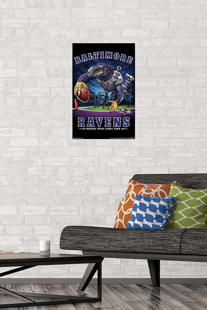 NFL Baltimore Ravens - End Zone 17 Wall Poster
