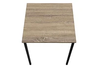 Monarch Specialties  Ensemble De Tables, Ensemble De 3 Pièces, Café, Bout, Métal Noir, Stratifié Taupe Foncé, Contemporain, Moderne