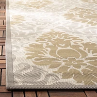 Safavieh Courtyard Jennifer Damask Outdoor Area Rug