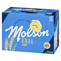 Molson Exel 0.5 % Non Alcohol Beer, Molson Exel Beer 12x355ml