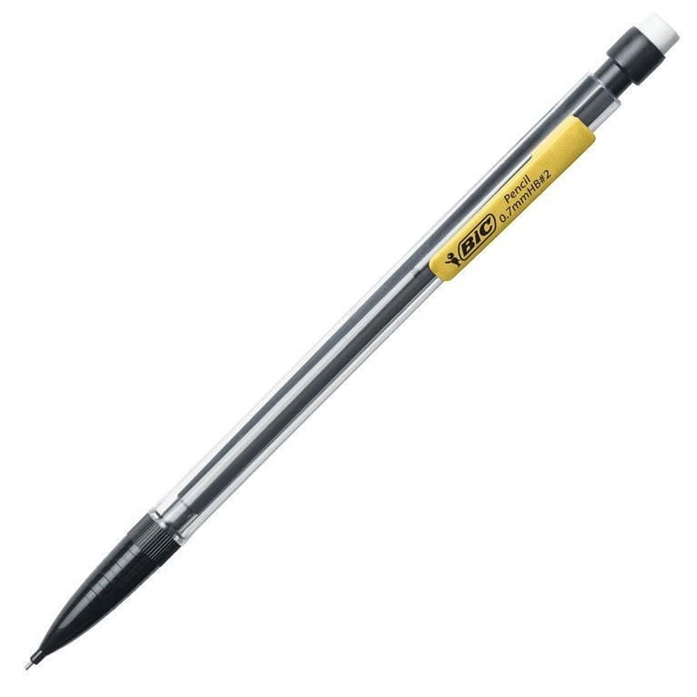 BIC Extra Sparkle HB Mechanical Pencils With Erasers, Medium Point (0.7 mm), 24-Count Pack, Mechanical Pencils for School Supplies, Pack of 24