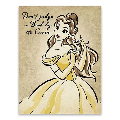 Toile imprimée princesses disney belle fashionista d'artissimo designs