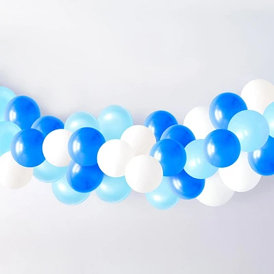 40CT 12IN. BLUE BALLOON GARLAND<br><br>, 40CT BLUE BALLOON GARLAND