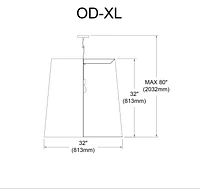 Pendentif Dainolite OD-XL-692 Blanc