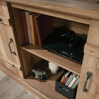 Sauder La Collection Misc Entertainment Crédence, Finition Timber Oak, 435104