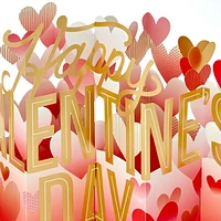 Hallmark Paper Wonder Jumbo 3D Pop-up Valentine's Day Card or Centerpiece (Happy Valentine's Day Hearts)