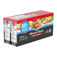 Minute Maid No Sugar Added Fruit Punch 200mL carton 8 pack, 200 x mL