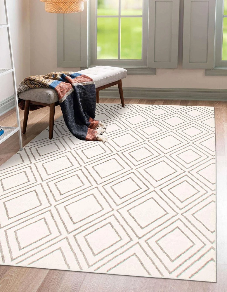 Tapis ECARPET d'Intérieur Géométrique Moderne