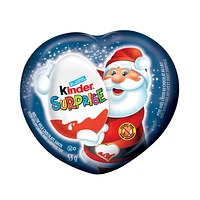 Kinder Hollow Heart w Srps 53gx18 Xmas, KINDER Hollow Santa Milk Chocolate with Milky Lining and Surprise Toy. Ideal Christmas Chocolate Confection Gift or Perfect Stocking Stuffer.