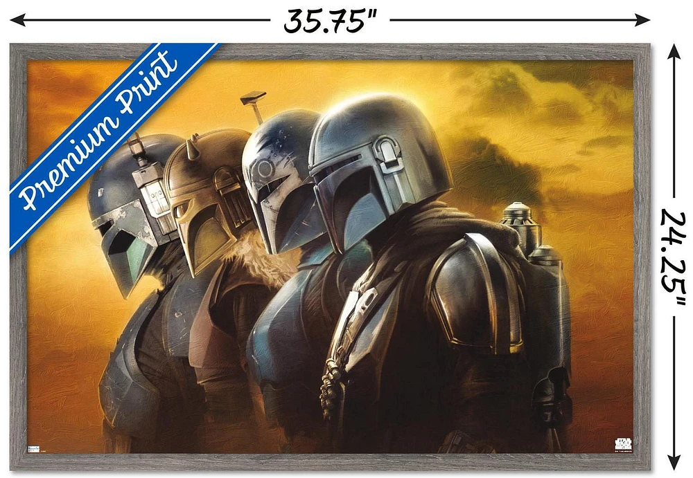 Star Wars: The Mandalorian Season 3 - Helmets Wall Poster, 22.375" x 34"