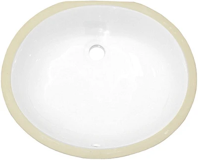 American Imaginations 18.25-in. W Undermount Sink White AI-18093