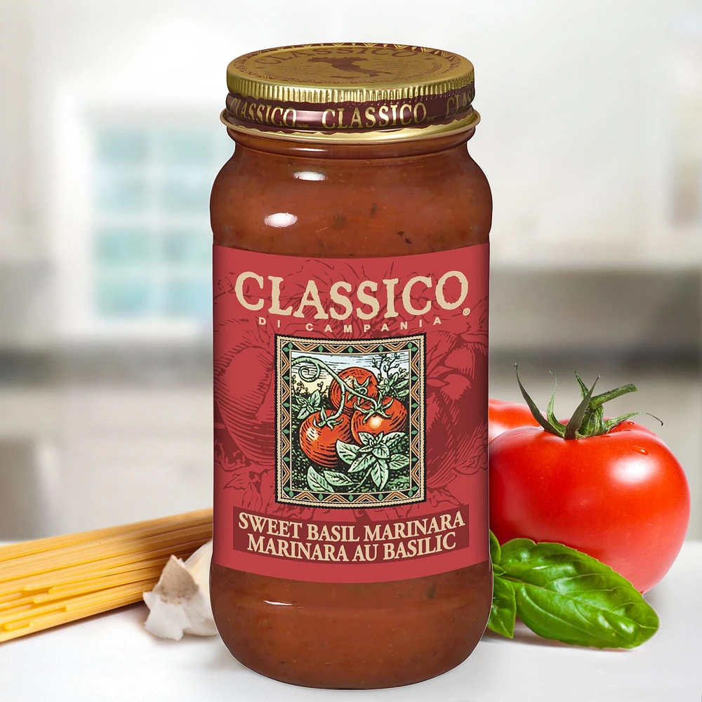 Classico Sweet Basil Marinara Spaghetti Pasta Sauce